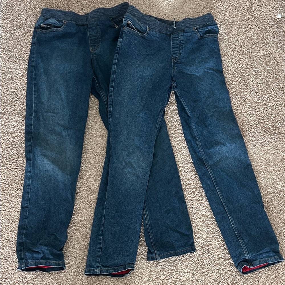 Thick lined Dark Blue Denim Jeans 👖